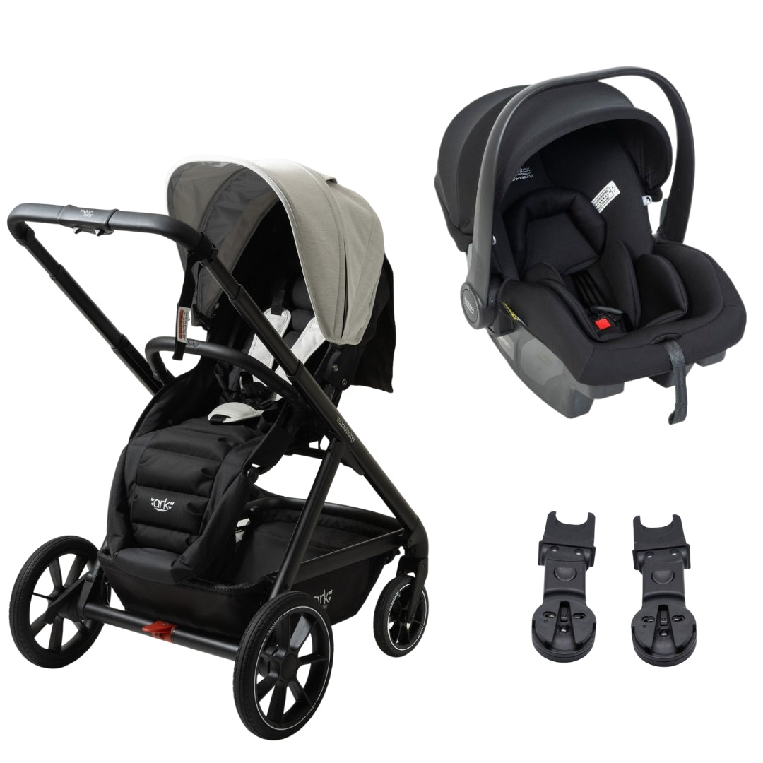 Valco Baby Ark Stroller TRAVEL SYSTEM (Includes Britax B-POD Lite Capsule & Adaptors) with Matching Caddy