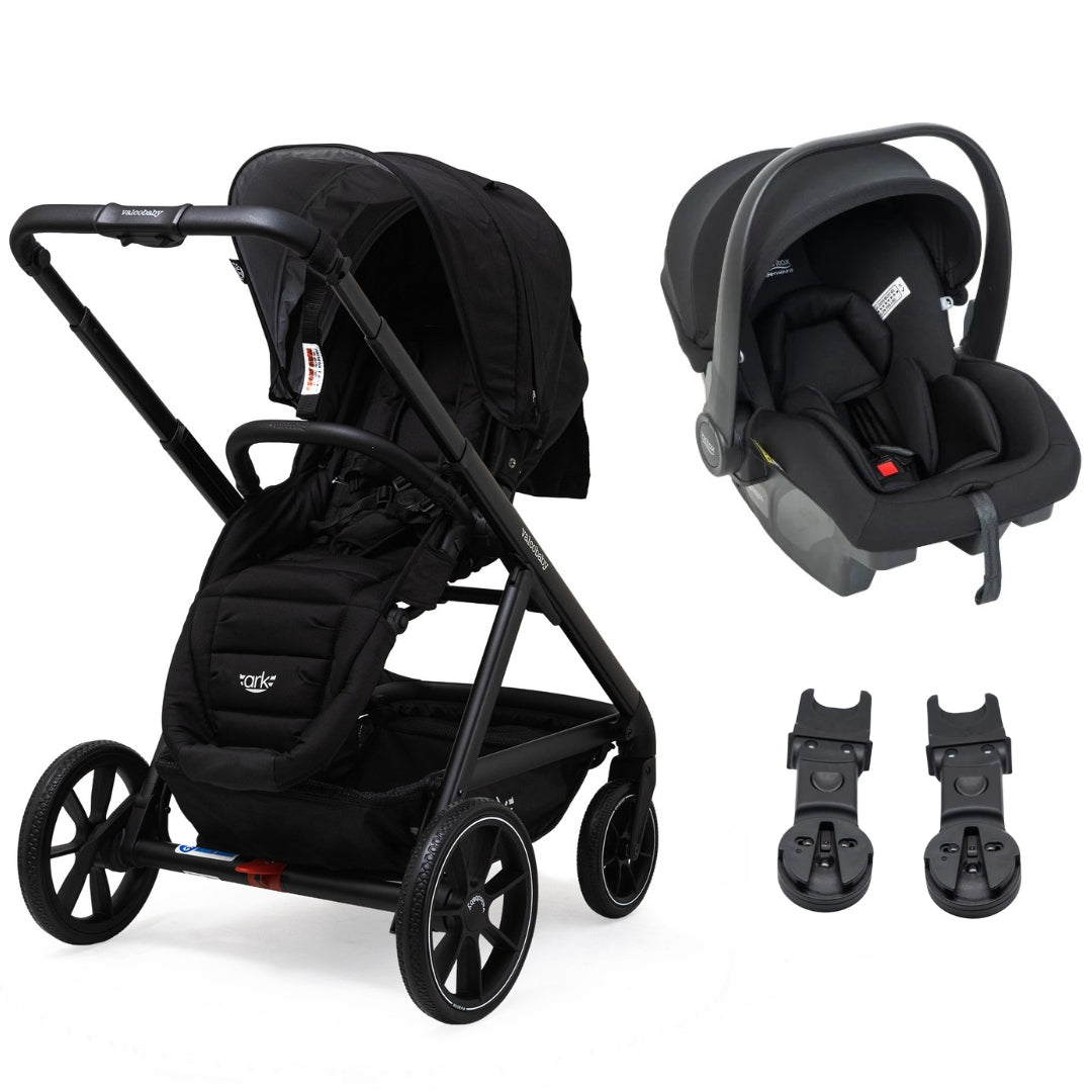 Valco Baby Ark Stroller TRAVEL SYSTEM (Includes Britax B-POD Lite Capsule & Adaptors) with Matching Caddy