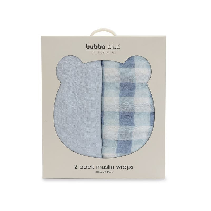 Bubba Blue Sundae Muslin Wraps 2pk