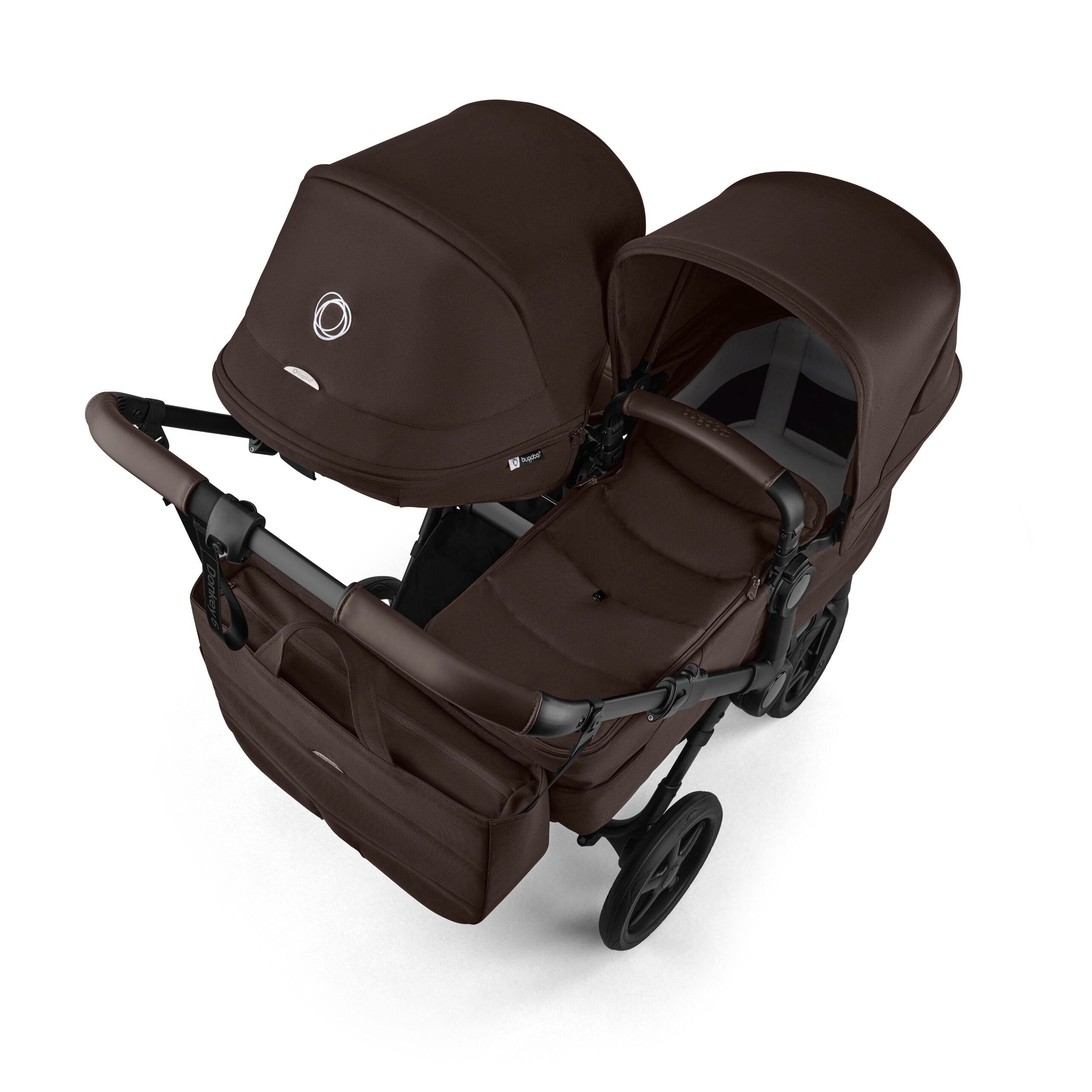 Bugaboo Donkey 6 Double Pram TRAVEL SYSTEM (includes Bugaboo Turtle car seat with base & adaptors)