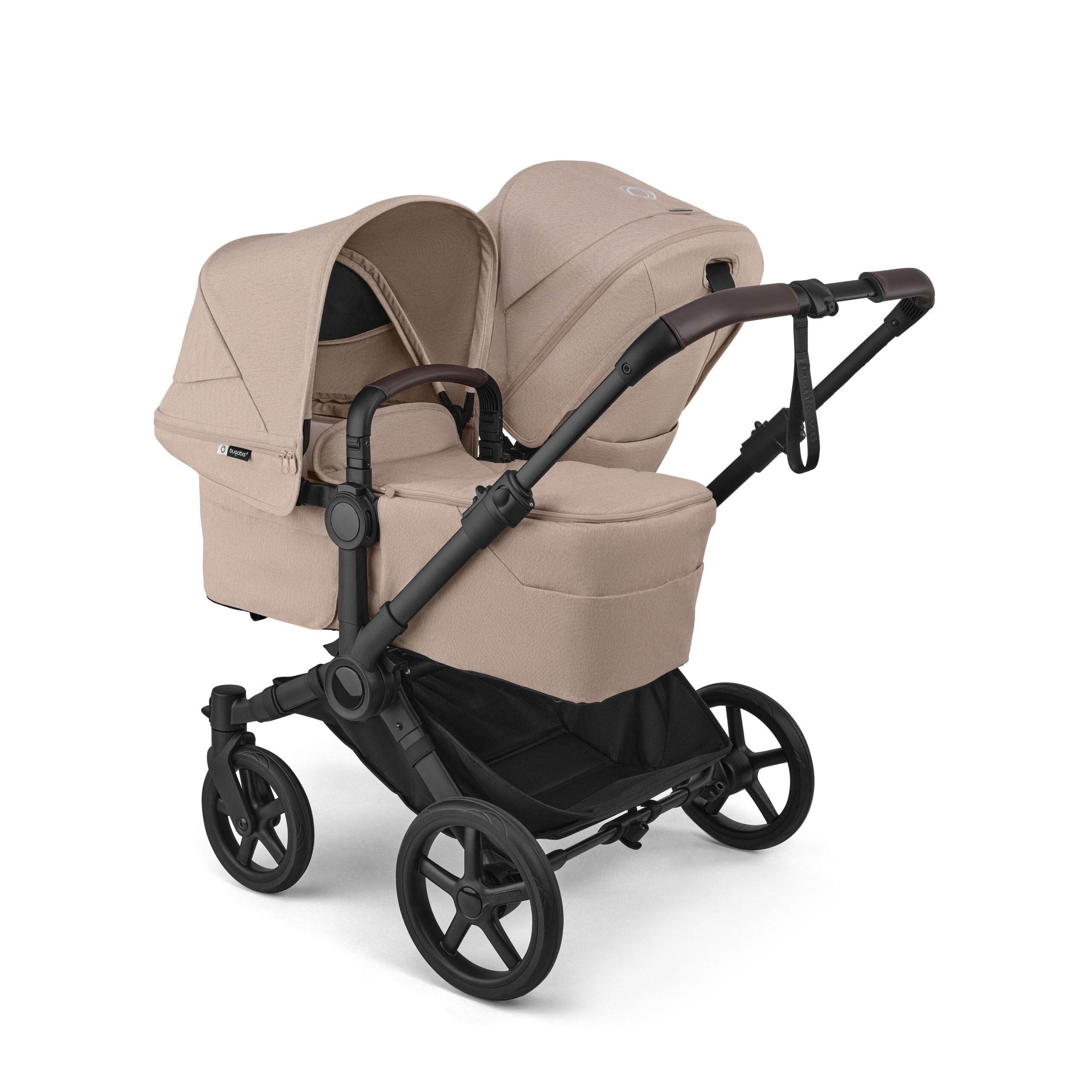 Bugaboo Donkey 6 Double Pram TRAVEL SYSTEM (includes Bugaboo Turtle car seat with base & adaptors)