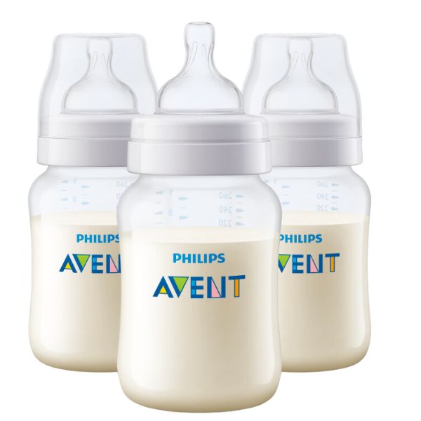 Avent Anti-Colic Baby Bottles 260ml 3pk