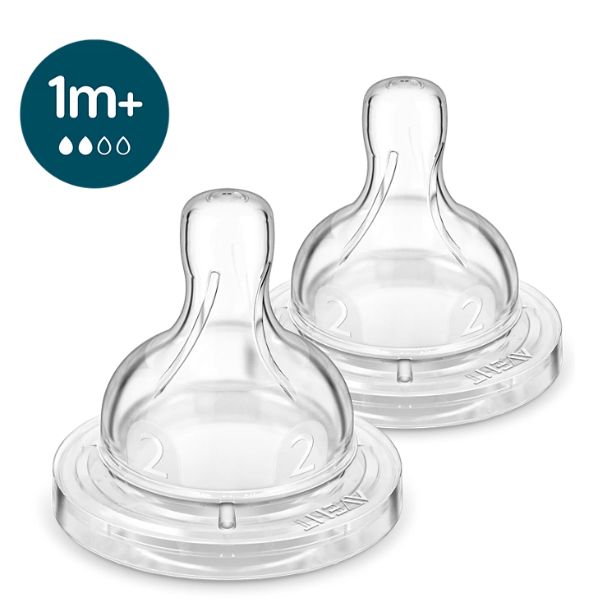 Avent Anti-Colic Teats 2 pack 1 Month+