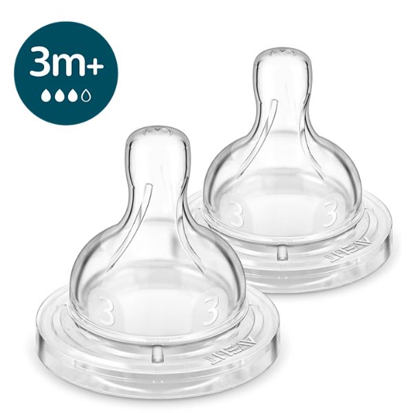 Avent Anti-Colic Teats 2 pack 3 Months+