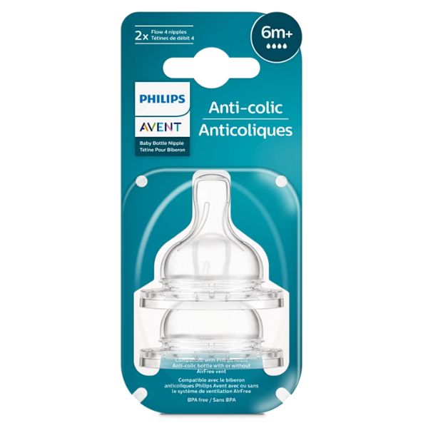 Avent Anti-Colic Teats 2 pack 6 Months+
