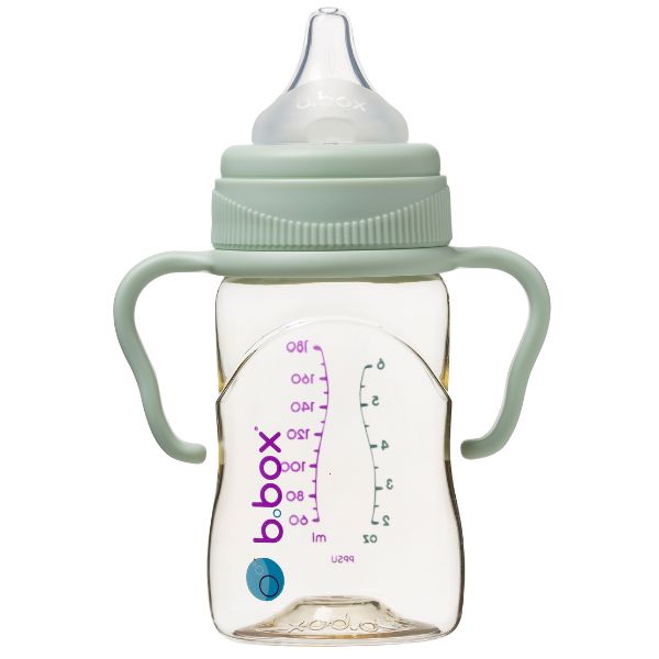 b.box Baby Bottle Handles Sage