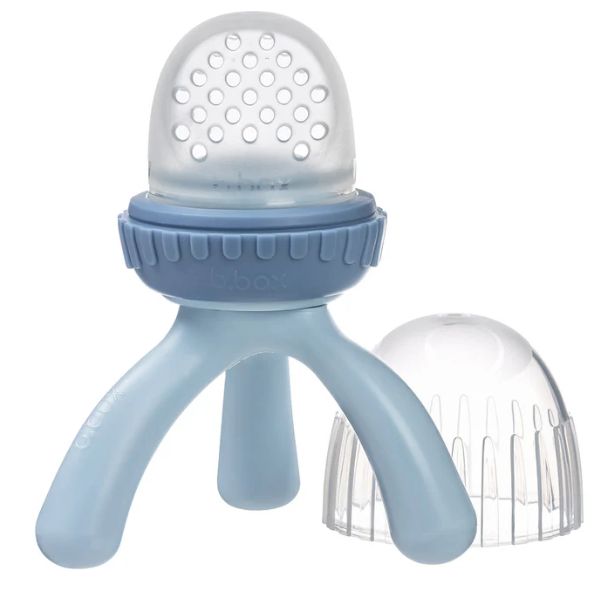 b.box Silicone Fresh Food Feeder Lullaby Blue