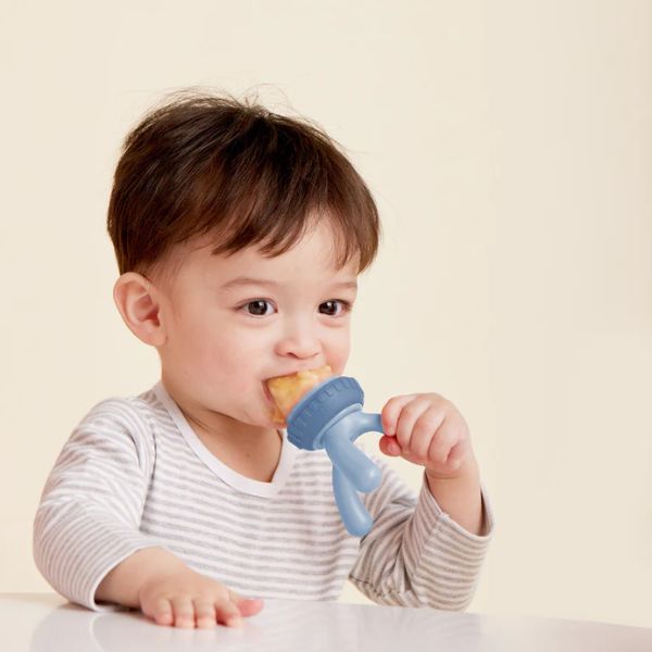 b.box Silicone Fresh Food Feeder Lullaby Blue
