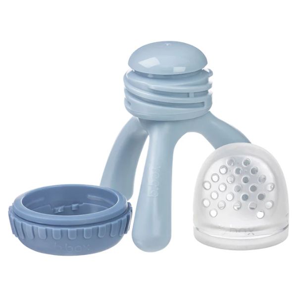 b.box Silicone Fresh Food Feeder Lullaby Blue