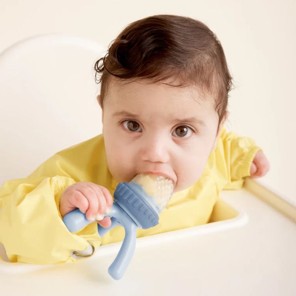 b.box Silicone Fresh Food Feeder Lullaby Blue