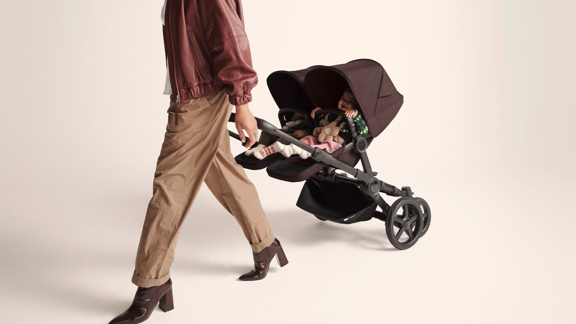 Bugaboo Donkey 6 Double Pram TRAVEL SYSTEM (includes Bugaboo Turtle car seat with base & adaptors)