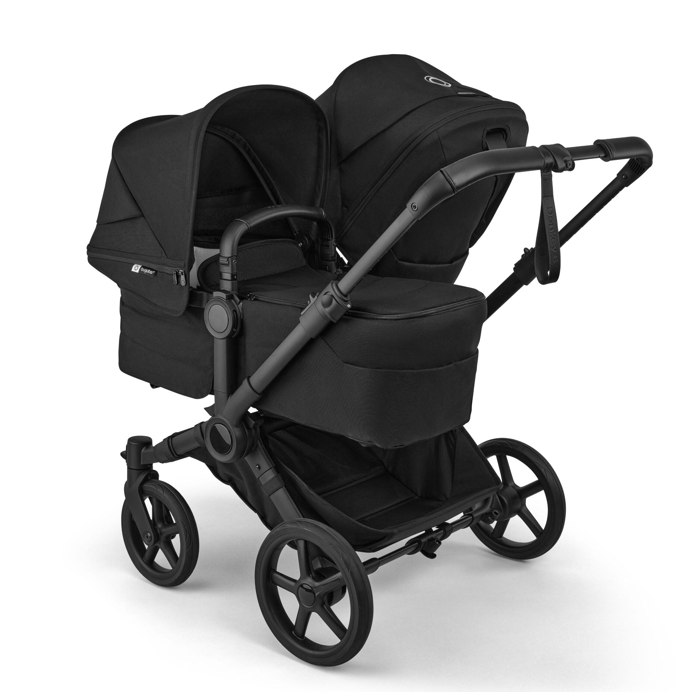 Bugaboo Donkey 6 Double Pram TRAVEL SYSTEM (includes Bugaboo Turtle car seat with base & adaptors)