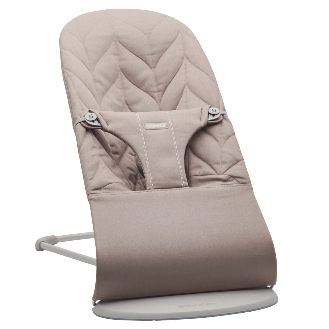 BabyBjorn Bouncer Bliss Woven Petal Quilt Sand Grey