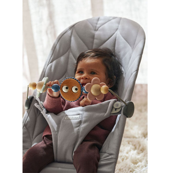 BabyBjorn Bouncer Bliss Woven Petal Quilt Light Grey
