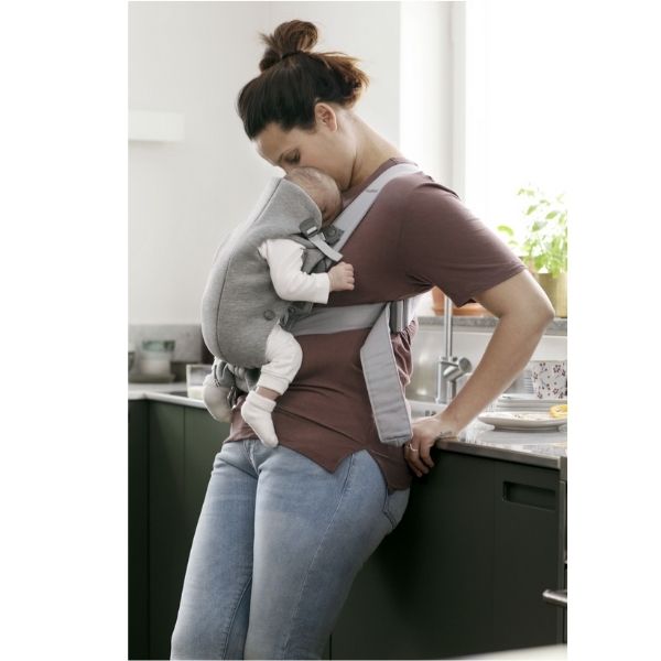 BabyBjorn Baby Carrier Mini Light Grey 3D Jersey – Baby Kingdom