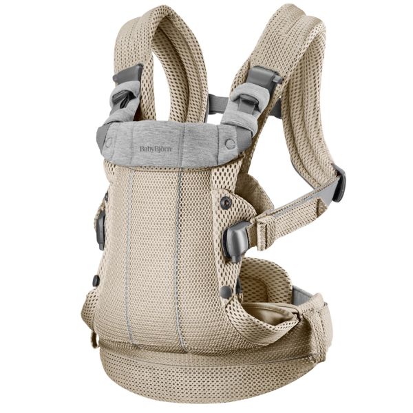 BabyBjorn Baby Carrier Harmony 3D Mesh Grey Beige