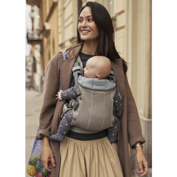 BabyBjorn Baby Carrier Harmony 3D Mesh Grey Beige