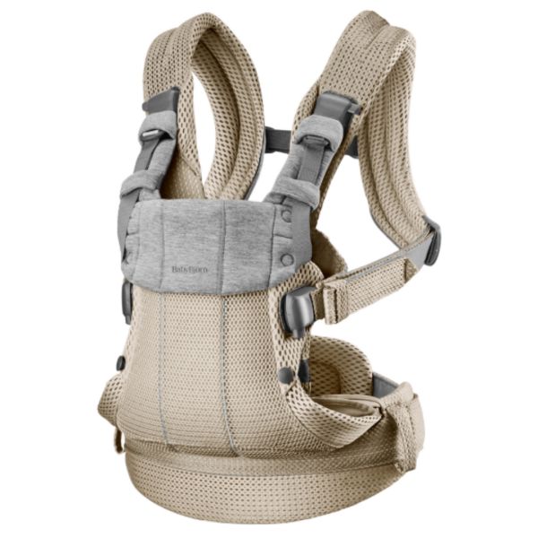 BabyBjorn Baby Carrier Harmony 3D Mesh Grey Beige
