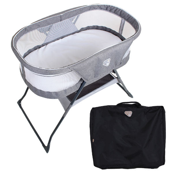 Baby Inc Sonno Bassinet Silver Birch