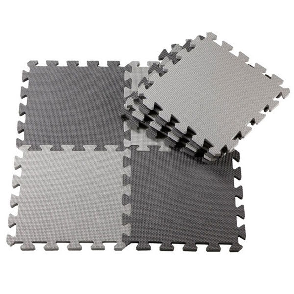 BabyLeisure Puzzle Floor Mat 24Pk Dark Grey/Light Grey