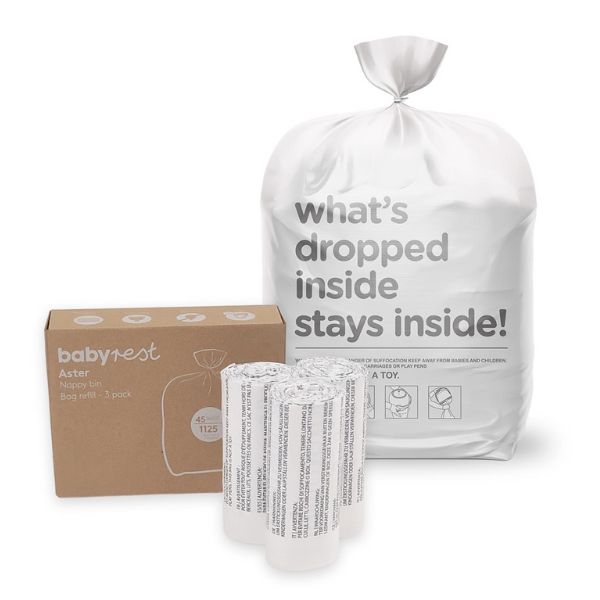 BabyRest Aster Nappy Bin Bags Refill 3 pack
