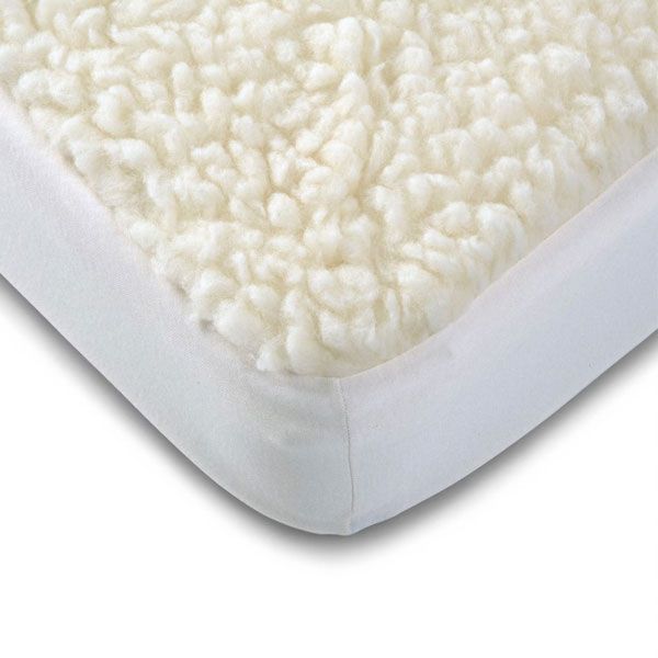 BabyRest Fitted Cot Underlay Lambswool Large