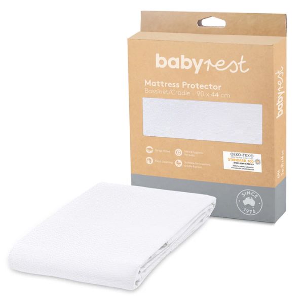 BabyRest Waterproof Cradle Mattress Protector (90 x 44cm)