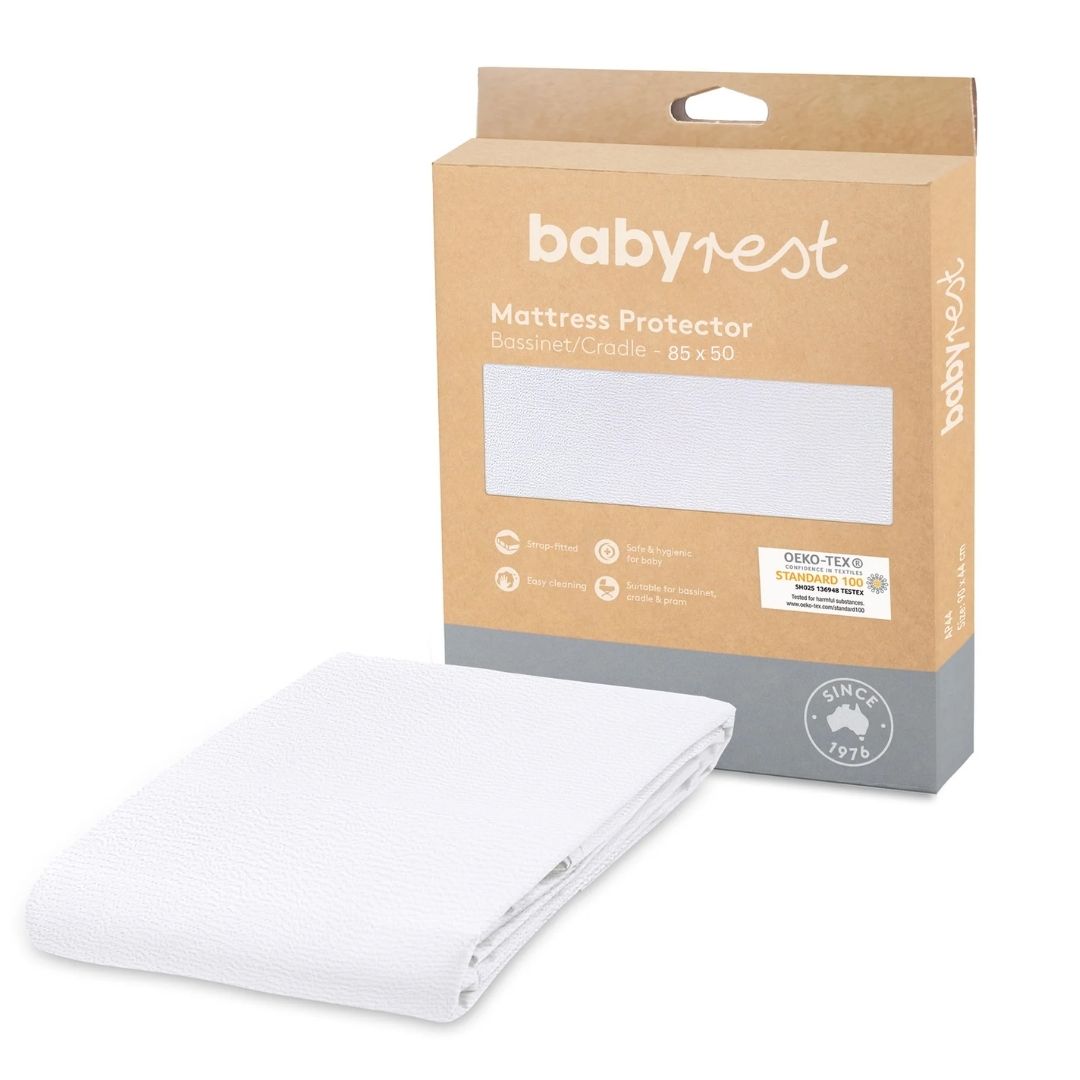 BabyRest Waterproof Cradle Mattress Protector (85 x 50cm)