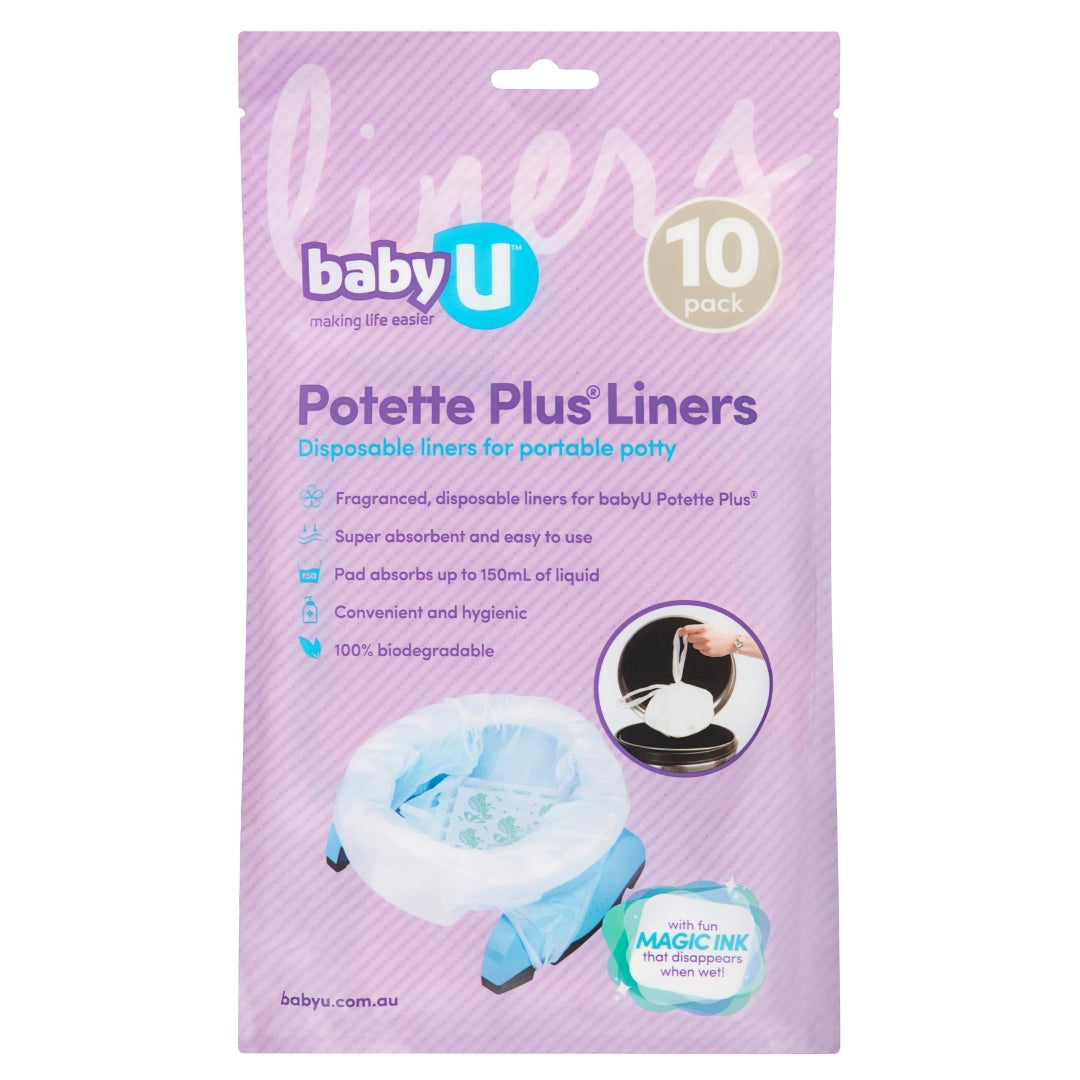 Baby U Potette Plus Liner 10 Pack