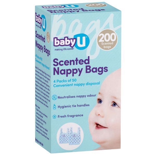 Baby U Scented Nappy Sacks 200pk