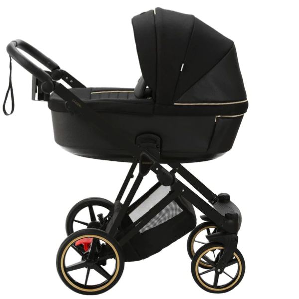 Bambini Prams Geneva Black with Black Frame LORENZO