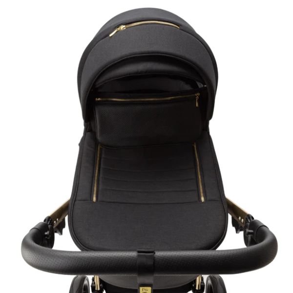 Bambini Prams Geneva Black with Black Frame LORENZO