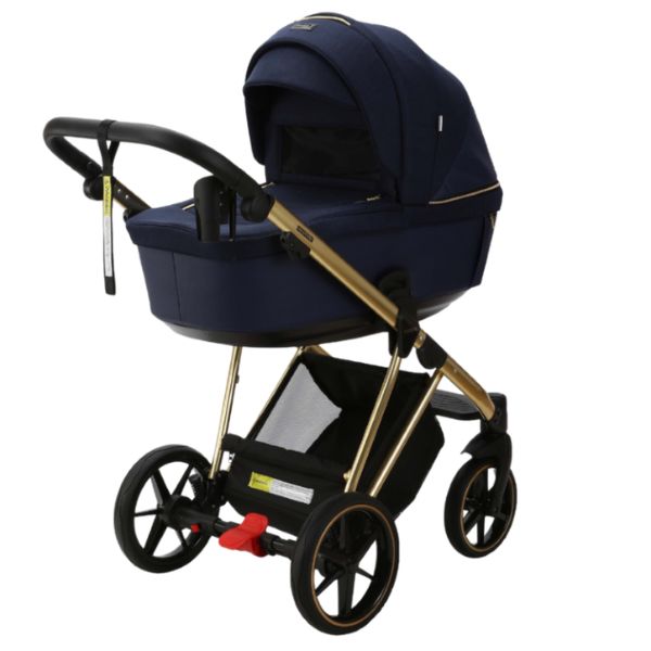 Bambini Prams Geneva Blue with Gold Frame BJORN