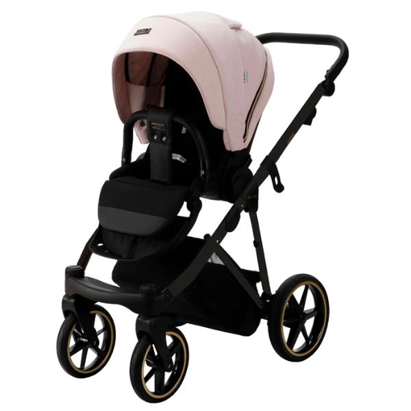 Bambini Prams Geneva Pink with Black Frame AMELIA