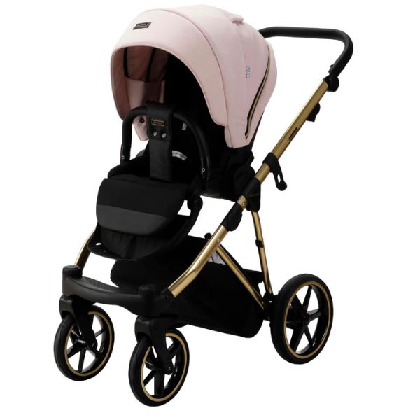 Bambini Prams Geneva Pink with Gold Frame AMELIA
