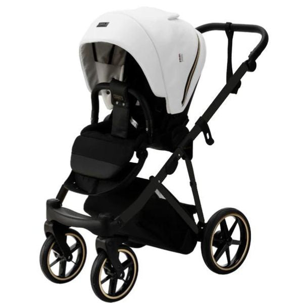 Bambini Prams Geneva White with Black Frame OSKAR