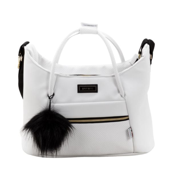 Bambini Prams Geneva White with Black Frame OSKAR