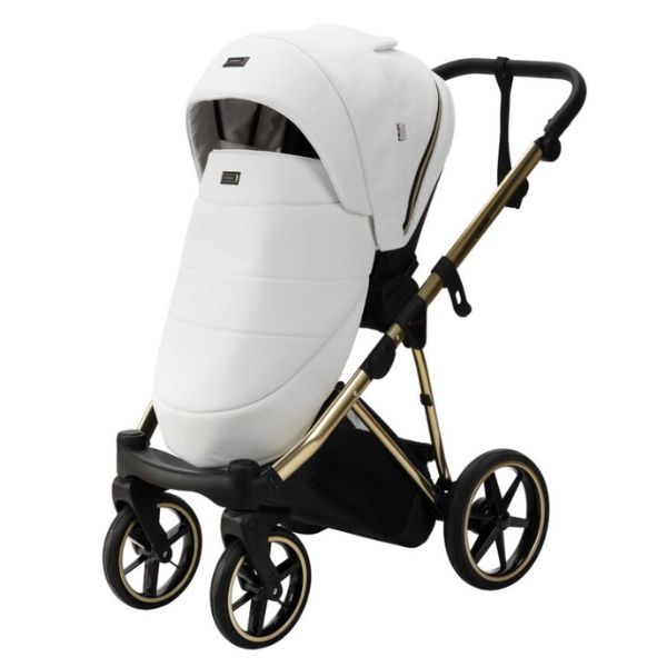 Bambini Prams Geneva White with Gold Frame OSKAR
