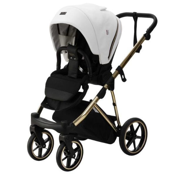 Bambini Prams Geneva White with Gold Frame OSKAR