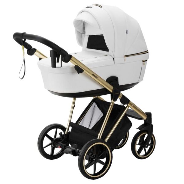 Bambini Prams Geneva White with Gold Frame OSKAR