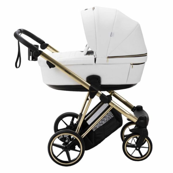 Bambini Prams Geneva White with Gold Frame OSKAR