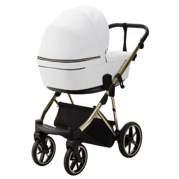 Bambini Prams Geneva White with Gold Frame OSKAR