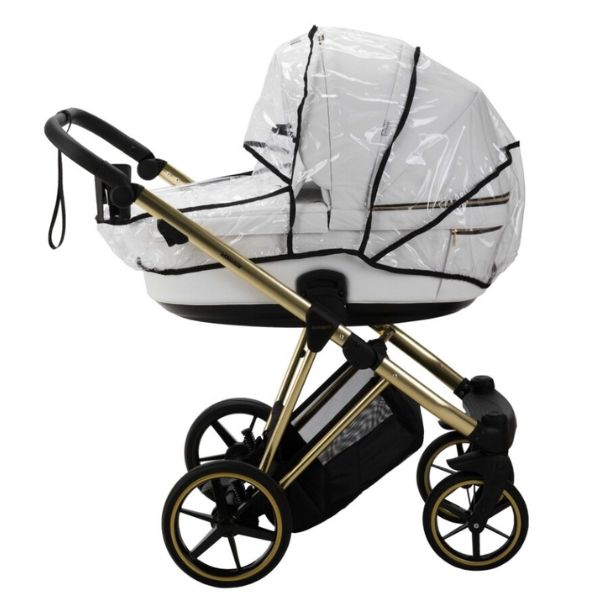 Bambini Prams Geneva White with Gold Frame OSKAR