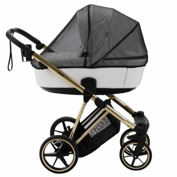 Bambini Prams Geneva White with Gold Frame OSKAR