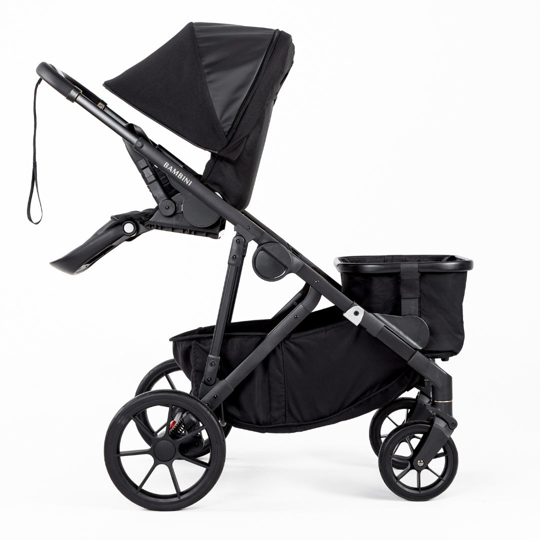 Bambini Prams Lisbon Black/Black Single Pram