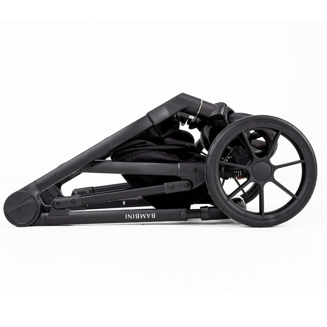 Bambini Prams Lisbon Black/Black Single Pram