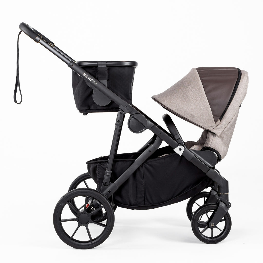 Bambini Prams Lisbon Mocha/Tan/Black Single Pram