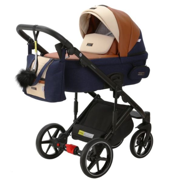 Bambini Prams MILAN² Blue with Black Frame PEYTON