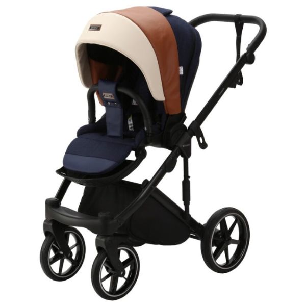Bambini Prams MILAN² Blue with Black Frame PEYTON