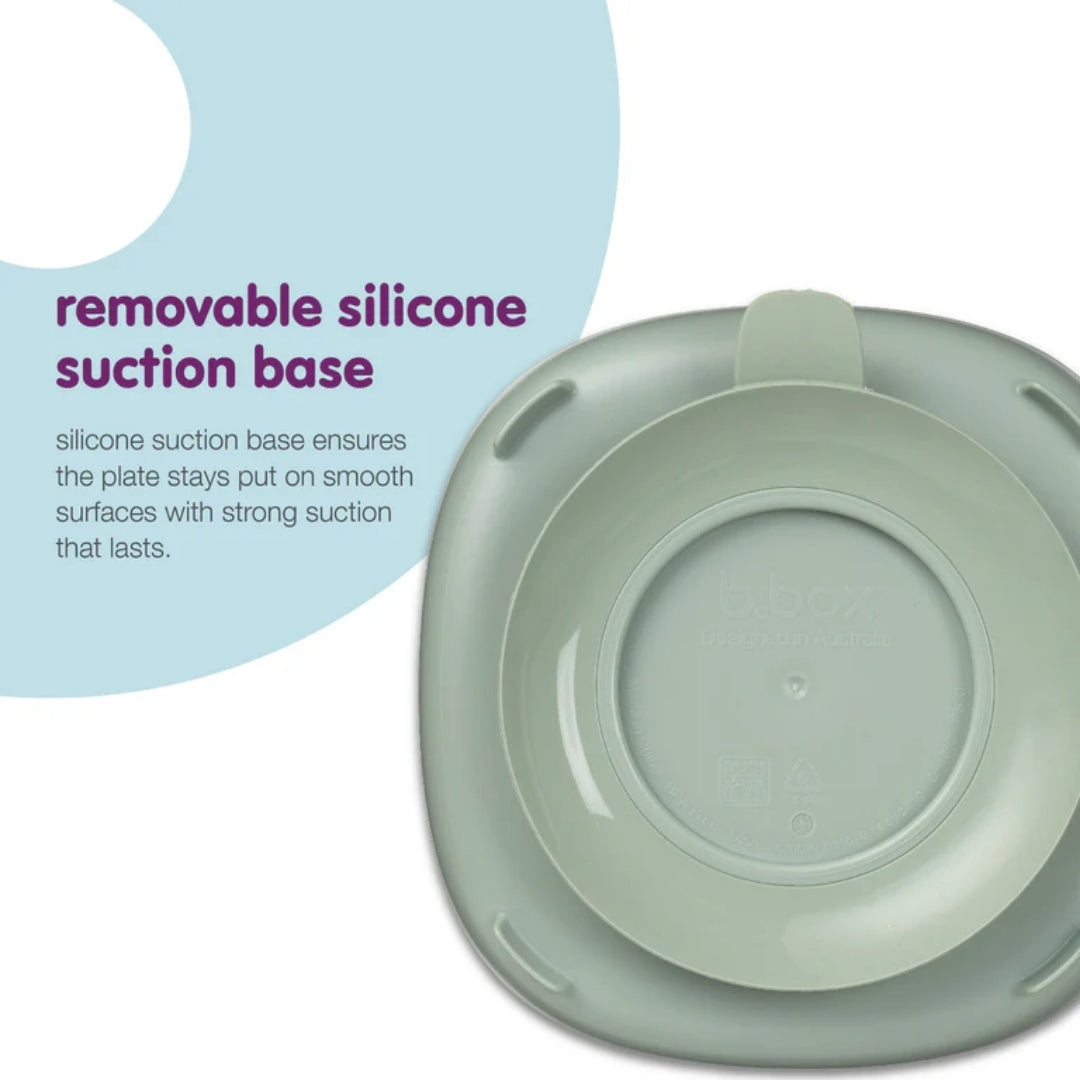 b.box 2in1 Suction Plate Sage